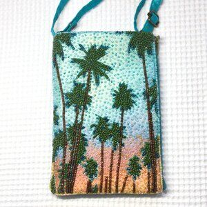 NWT Bamboo Trading Company Sunset Palm Club Bag - Crossbody